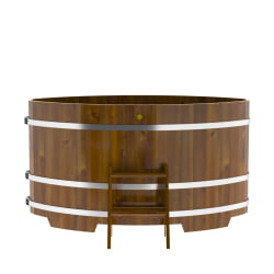 Купель Овальная Bentwood из морёной лиственницы Рустик 1,15 х 1,83 х 1,0 м