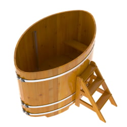 Купель Овальная Bentwood из натуральной лиственницы Рустик 1,15 х 1,83 х 1,2 м