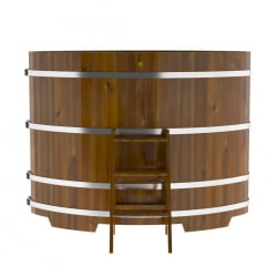 Купель Овальная Bentwood из морёной лиственницы Рустик 1,15 х 1,83 х 1,4 м