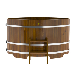 Купель Овальная Bentwood из морёной лиственницы Рустик 1,02 х 1,68 х 1,0 м