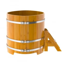 Купель Овальная Bentwood из натуральной лиственницы Рустик 1,02 х 1,68 х 1,0 м