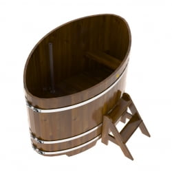 Купель Овальная Bentwood из морёной лиственницы Рустик 1,02 х 1,68 х 1,1 м