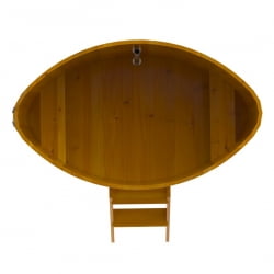 Купель Овальная Bentwood из натуральной лиственницы Рустик 1,02 х 1,68 х 1,1 м