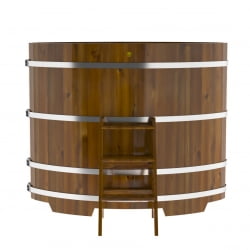 Купель Овальная Bentwood из морёной лиственницы Рустик 1,02 х 1,68 х 1,4 м