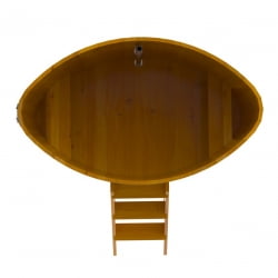 Купель Овальная Bentwood из натуральной лиственницы Рустик 1,02 х 1,68 х 1,4 м