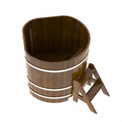 Купель Угловая Bentwood из морёной лиственницы Рустик 1,03 х 1,03 х 1,0 м