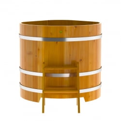 Купель Угловая Bentwood из натуральной лиственницы Рустик 1,03 х 1,03 х 1,0 м