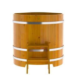 Купель Угловая Bentwood из натуральной лиственницы Рустик 1,03 х 1,03 х 1,1 м