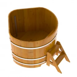 Купель Угловая Bentwood из натуральной лиственницы Рустик 1,19 х 1,19 х 1,0 м