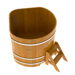 Купель Угловая Bentwood из натуральной лиственницы Рустик 1,19 х 1,19 х 1,1 м