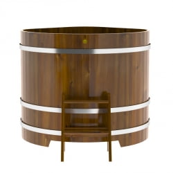 Купель Угловая Bentwood из морёной лиственницы Рустик 1,19 х 1,19 х 1,1 м
