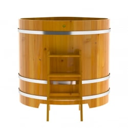 Купель Угловая Bentwood из натуральной лиственницы Рустик 1,19 х 1,19 х 1,2 м