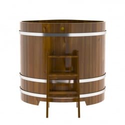 Купель Угловая Bentwood из морёной лиственницы Рустик 1,19 х 1,19 х 1,2 м