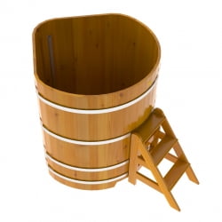 Купель Угловая Bentwood из натуральной лиственницы Рустик 1,19 х 1,19 х 1,4 м