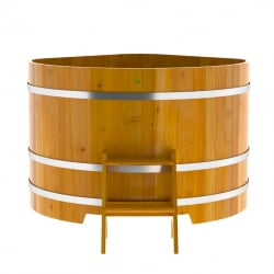 Купель Угловая Bentwood из натуральной лиственницы Рустик 1,37 х 1,37 х 1,0 м