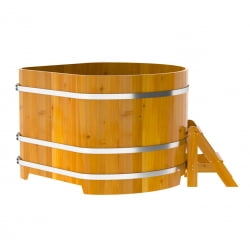 Купель Угловая Bentwood из натуральной лиственницы Рустик 1,37 х 1,37 х 1,0 м