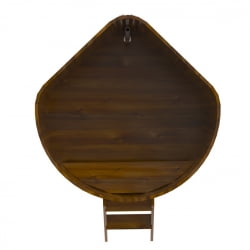 Купель Угловая Bentwood из морёной лиственницы Рустик 1,37 х 1,37 х 1,0 м