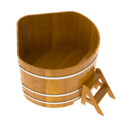 Купель Угловая Bentwood из натуральной лиственницы Рустик 1,37 х 1,37 х 1,0 м