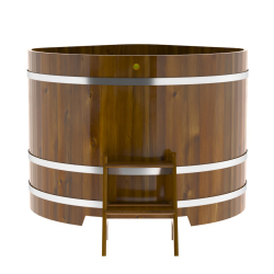 Купель Угловая Bentwood из морёной лиственницы Рустик 1,37 х 1,37 х 1,1 м