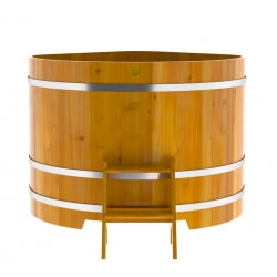 Купель Угловая Bentwood из натуральной лиственницы Рустик 1,37 х 1,37 х 1,1 м