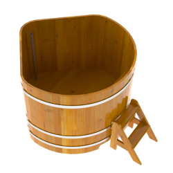 Купель Угловая Bentwood из натуральной лиственницы Рустик 1,37 х 1,37 х 1,1 м