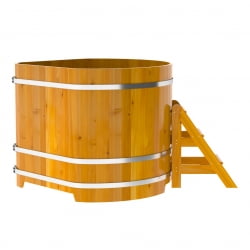 Купель Угловая Bentwood из натуральной лиственницы Рустик 1,37 х 1,37 х 1,2 м