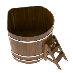 Купель Угловая Bentwood из морёной лиственницы Рустик 1,37 х 1,37 х 1,2 м