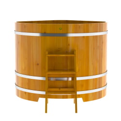 Купель Угловая Bentwood из натуральной лиственницы Рустик 1,37 х 1,37 х 1,2 м