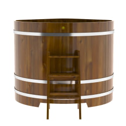 Купель Угловая Bentwood из морёной лиственницы Рустик 1,37 х 1,37 х 1,2 м