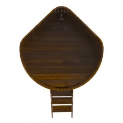 Купель Угловая Bentwood из морёной лиственницы Рустик 1,37 х 1,37 х 1,2 м