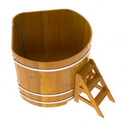 Купель Угловая Bentwood из натуральной лиственницы Рустик 1,37 х 1,37 х 1,2 м