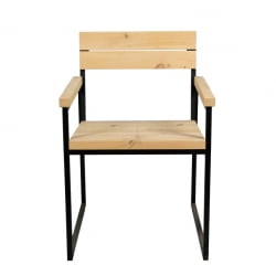 Кресло BentWood Лофт 1 кедр/черный