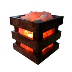 Соляная лампа WOOD 4кг SLL-12070-W1 в подарочной коробке