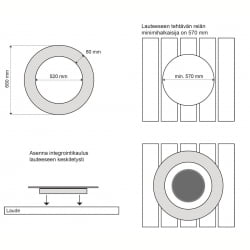 Монтажный фланец для печей IKI 680 (для Pillar 15-18 кВт)