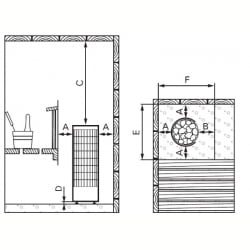 Печь для сауны Harvia Cilindro PC70 Steel, со встроенным пультом
