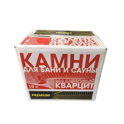 Камень для бани и сауны Малиновый кварцит колотый, 10 кг., мелкий