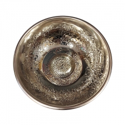 Чаша для хамама, цвет серебристый, диаметр 20 см