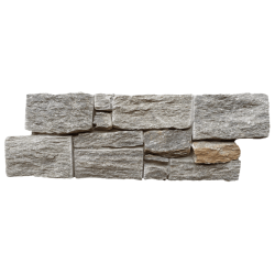 3Д панель из камня Кварцит серо-зеленый (Грубый камень) 550x200x20-40 мм (4 шт.)