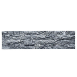 Панель из камня Мрамор древесный-серый (Классика) 600х150х10-25 мм (6 шт.)