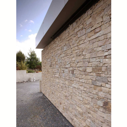 Панель из камня Кварцит серо-коричневый (Грубый камень) 550x200x20-40 мм (4 шт.)