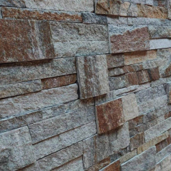 Панель из камня Кварцит серо-зелёный (Модерн) 350х180х10-20 мм (6 шт.)