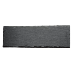 Плитка из камня Сланец чёрный (Натуральный скол) 100x300x5-7 мм (20 шт.)