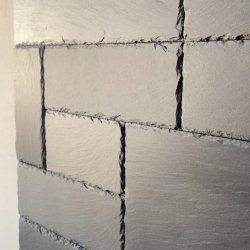 Плитка из камня Сланец чёрный (Натуральный скол) 100x200x5-7 мм (20 шт.)