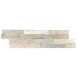 3Д панель из камня Сланец бежевый (Лёгкая-Лайт) 360х100х6-13 мм (8 шт.)