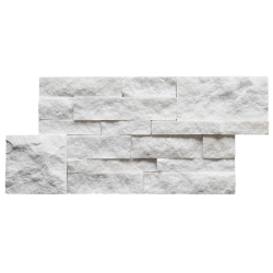 Панель из камня Кварцит белый (Модерн) 350х180х10-20 мм (7 шт.)