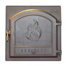Каминная дверца 306 LK герметичная глухая 410х410