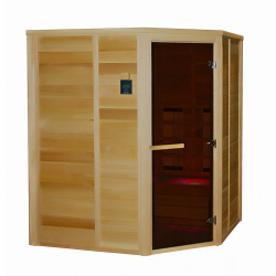 Инфракрасная сауна c керамическими излучателями, 6-местная угловая