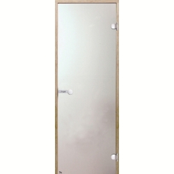 Дверь для бани стеклянная HARVIA STG 8х19, ольха, цвет сатин (D81905L)