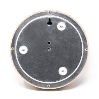 Термометр-гигрометр для сауны Fischer в деревянном корпусе D155 мм, минеральное стекло. Фото № 4