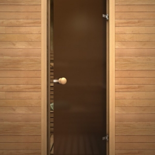 Дверь для сауны Акма «Кноб» Бронза мат. 690*1890мм. Фото №1